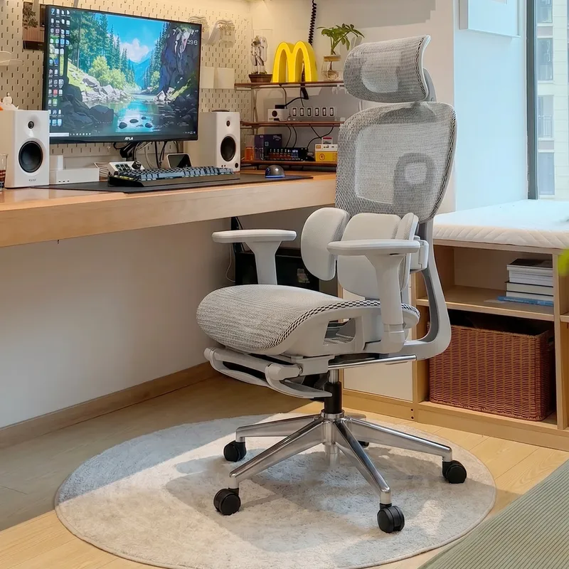 Home Office Desk - 人間工学に基づいたランバーサポート付きオフィスチェア、リクライニング式パソコンデスクチェア、自宅での快適な座り心地、長時間作業用、卸売販売