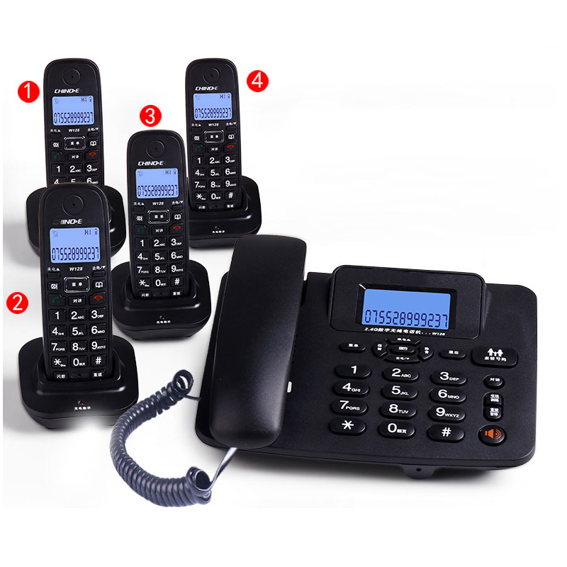 Home Office Call Center - コードレス留守番電話 2.4G 有線電話機 オフィス 家庭 ホテル
