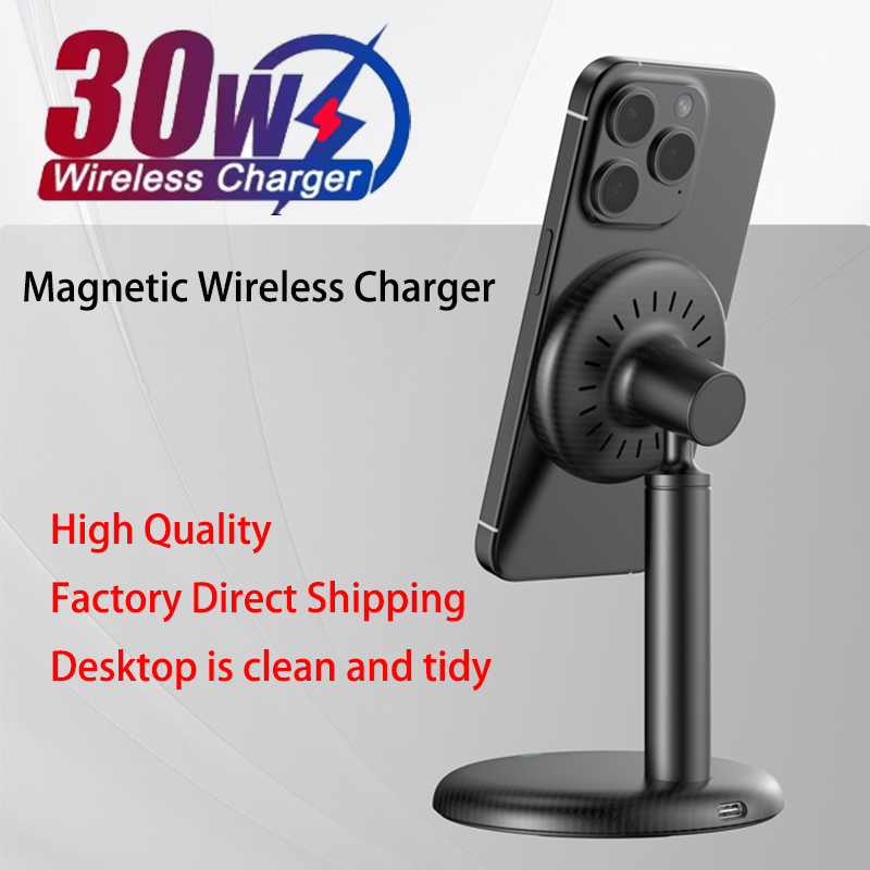Home Office Call Center - 2025年新型 15W オフィス/自宅/旅行用 デスクトップ高速磁気ワイヤレス充電器 iPhone 17/16/15
