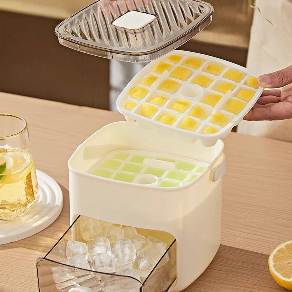 Home Office Gear - ポータブル製氷機＆引き出し式製氷機（ハンドル付き）コンパクト製氷機、家庭、オフィス、屋外用