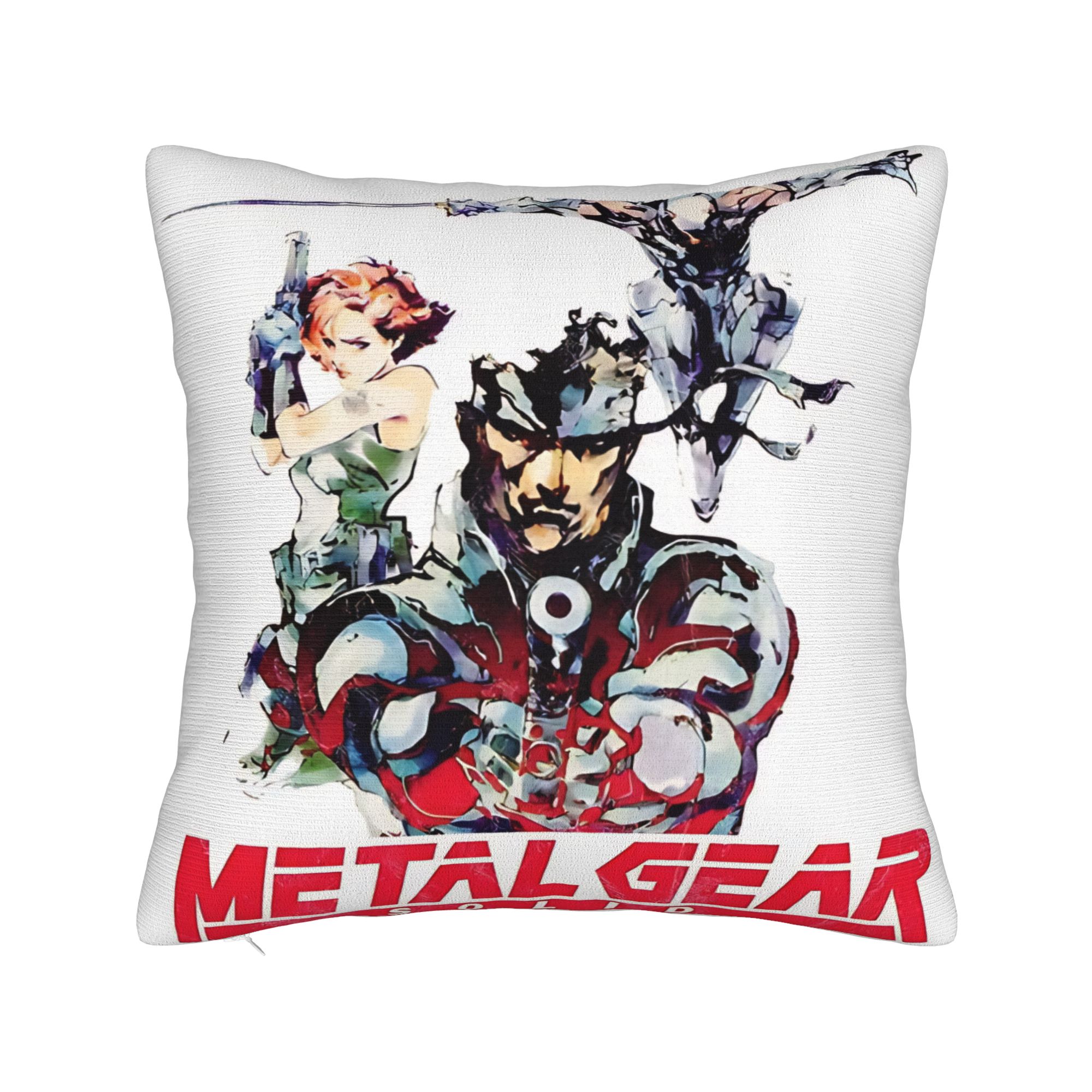 枕カバーメタルギアソリッド MGS ゲーム正方形枕カバーオフ - Home Office Gear のレビューと価格