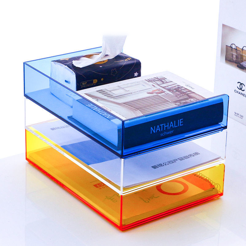 アクリル製ファイルペーパーオーガナイザー、レタートレイ、デス - Letter Tray Desk のレビューと価格