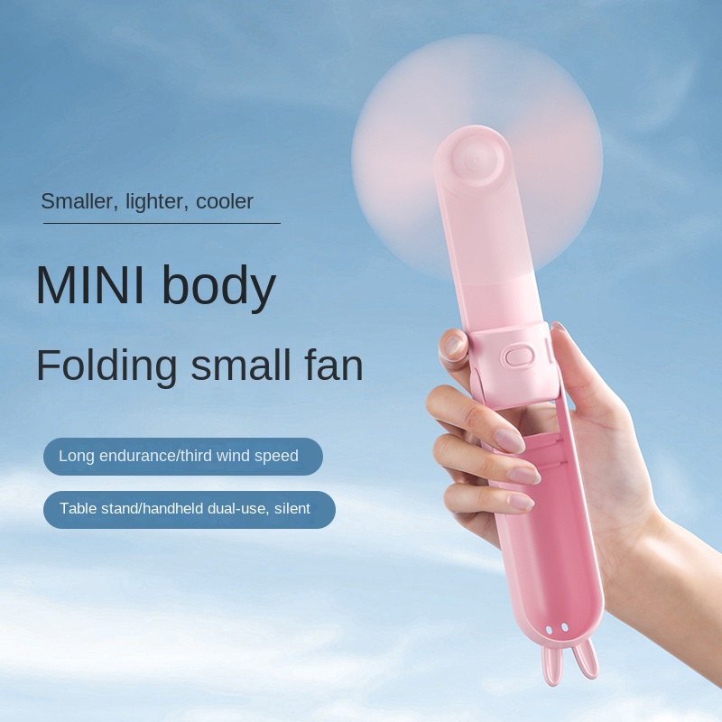 1 個かわいいウサギ 500mAh ミニサイズファンポータブ - Home Office Gear のレビューと価格