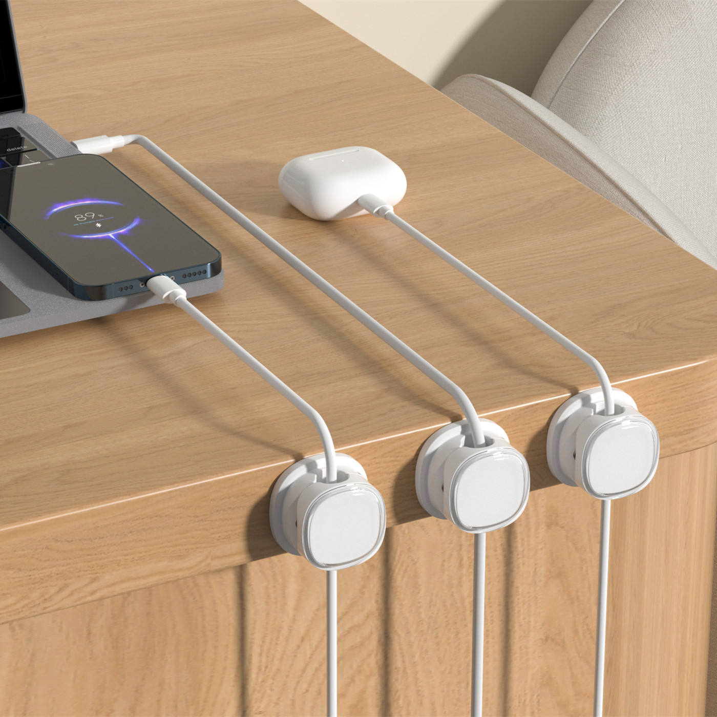 3/6/8/12個の磁気ケーブルクリップ、調節可能なコードホ - Home Office Call Center のレビューと価格
