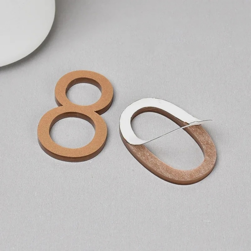 1pc 3d 数字家番号自己粘着ドアプレートサインステッカー - Home Office Number のレビューと価格