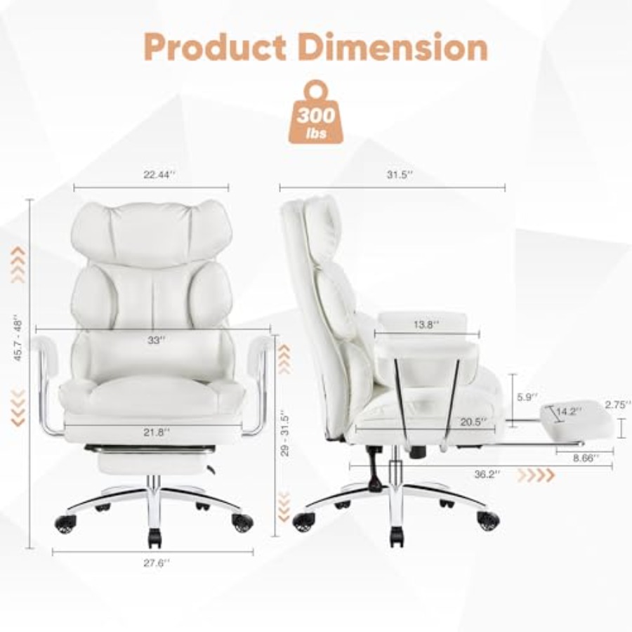 エグゼクティブホームオフィスデスクチェア - 人間工学に基づ - Home Office Desk のレビューと価格