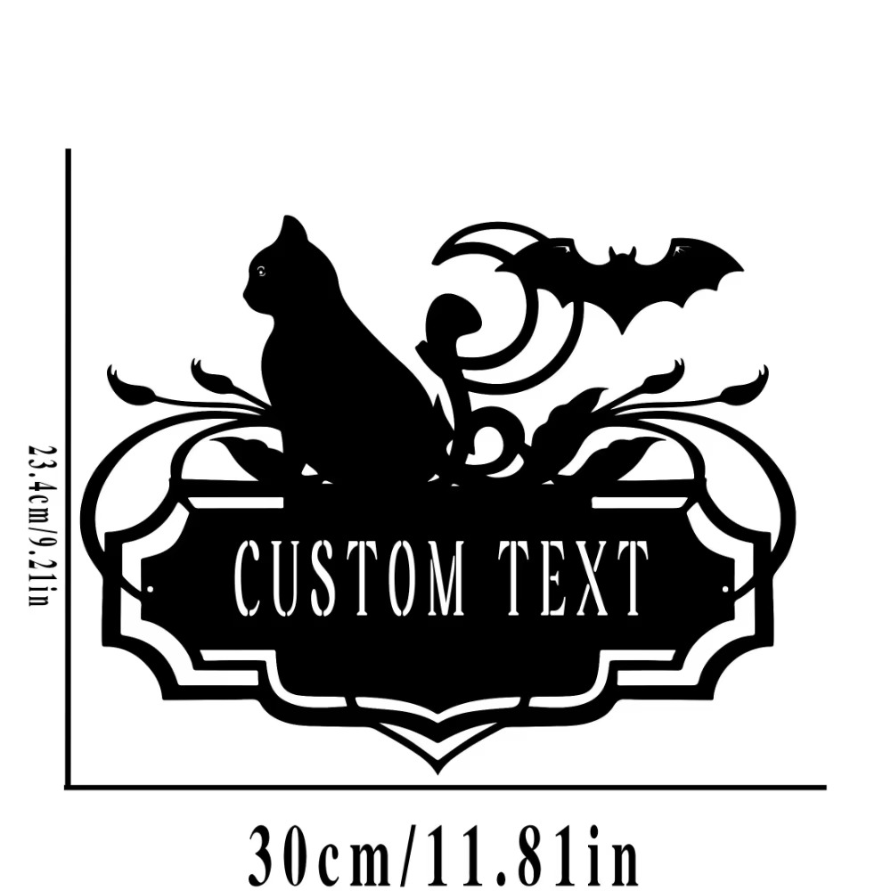 不気味で独特なカスタムハロウィーンメタルアドレスサイン、パー - Home Office Number のレビューと価格