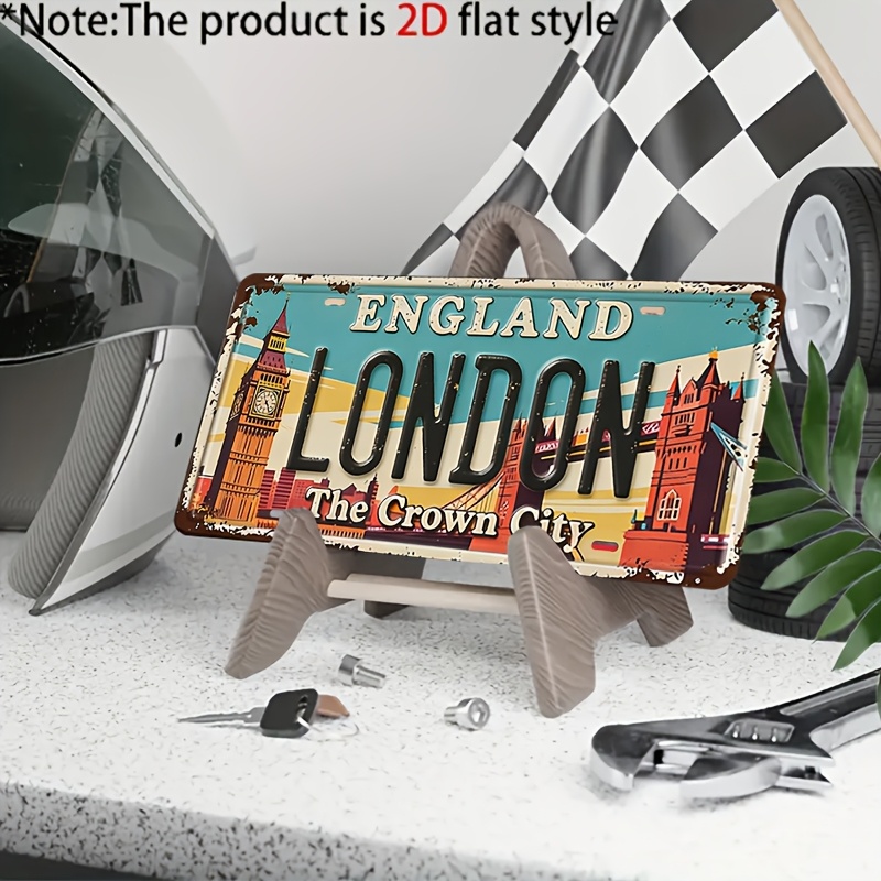 ロンドン イングランド ザ クラウン シティ ブリキ看板 - - Home Office England のレビューと価格