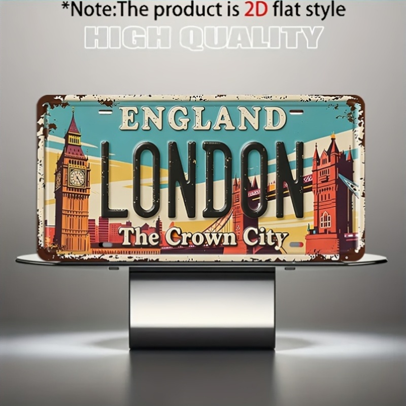 ロンドン イングランド ザ クラウン シティ ブリキ看板 - - Home Office England のレビューと価格