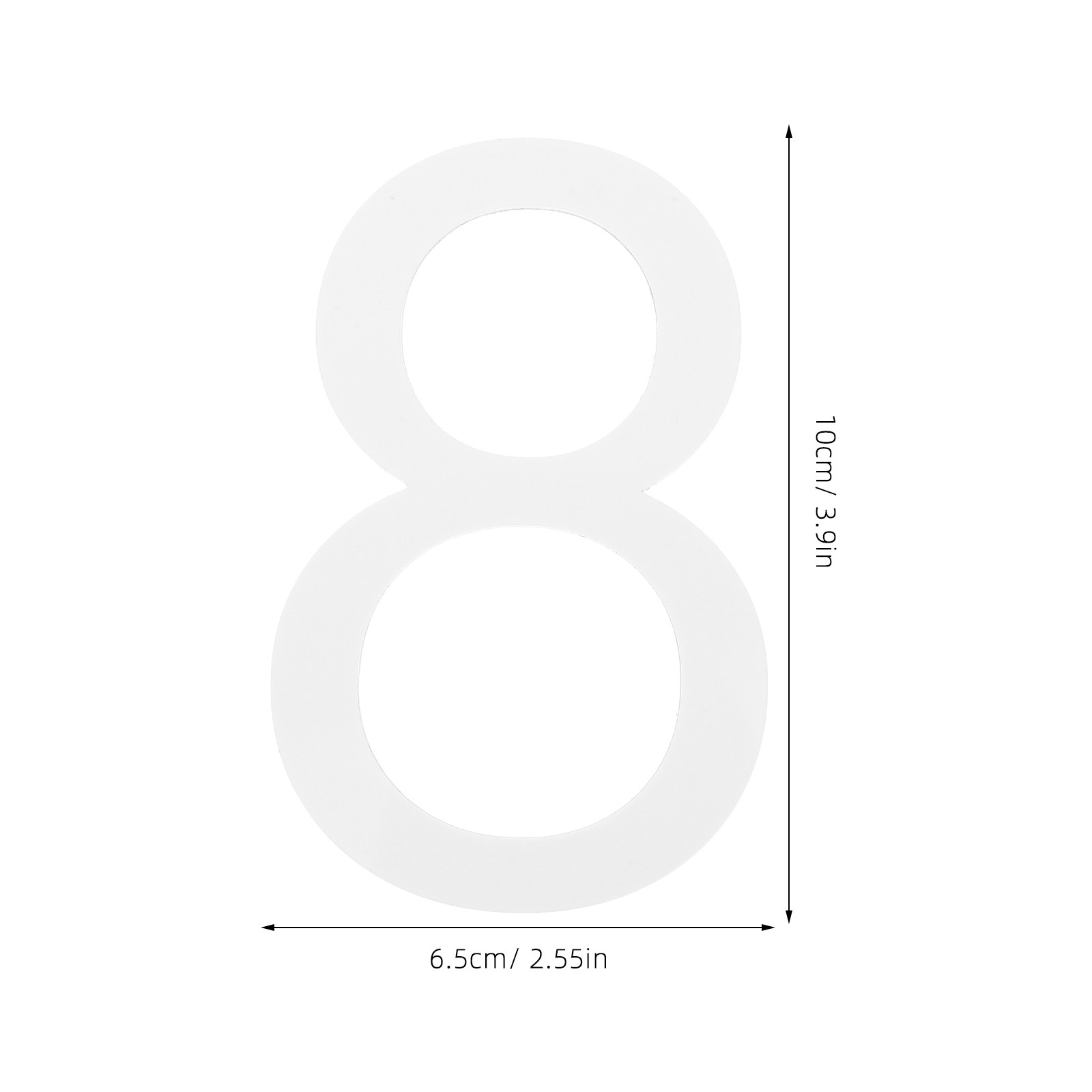 10個入り アクリル製 クリエイティブ 3D 数字タグ モダ - Home Office Number のレビューと価格