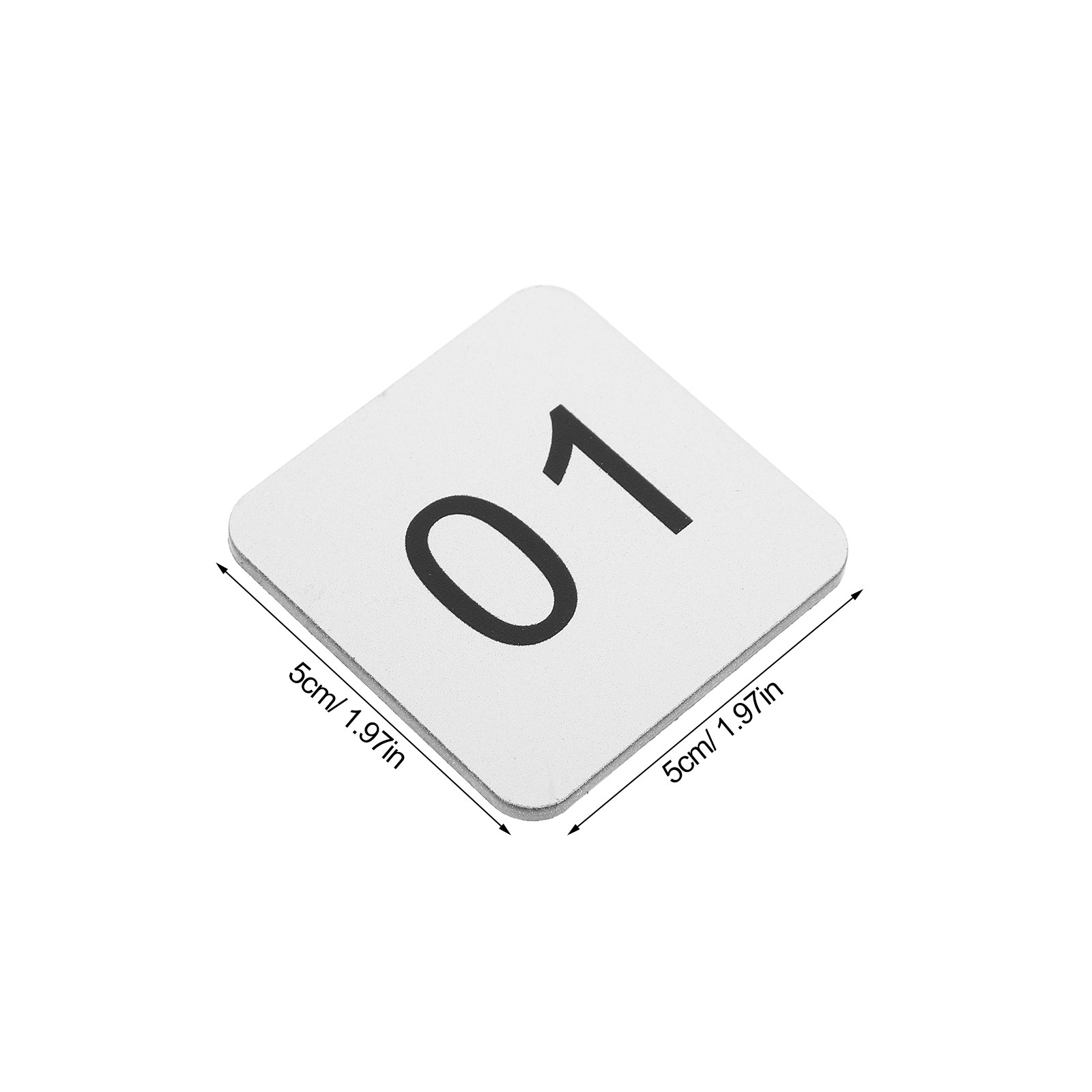 20 個の自己粘着アクリル番号ステッカー ロッカーキャビネッ - Home Office Number のレビューと価格