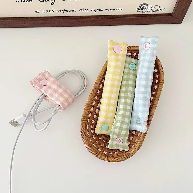 1PC チェック柄電話ケーブルオーガナイザー INS スタイ - Home Office Call Center のレビューと価格
