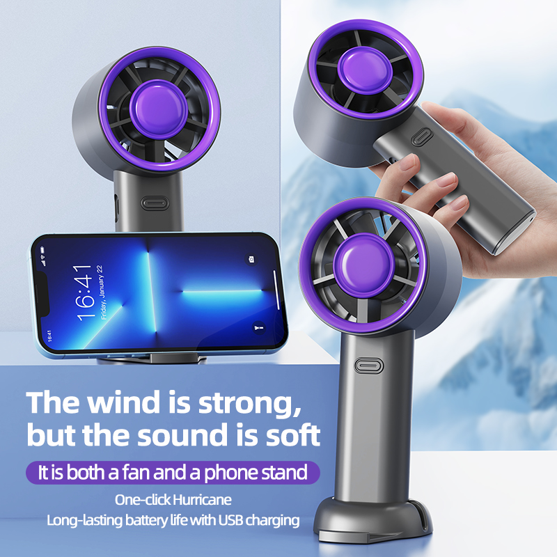 2in1ハンディターボファン 強風 ポータブルミニ冷却ファン - Home Office Call Center のレビューと価格