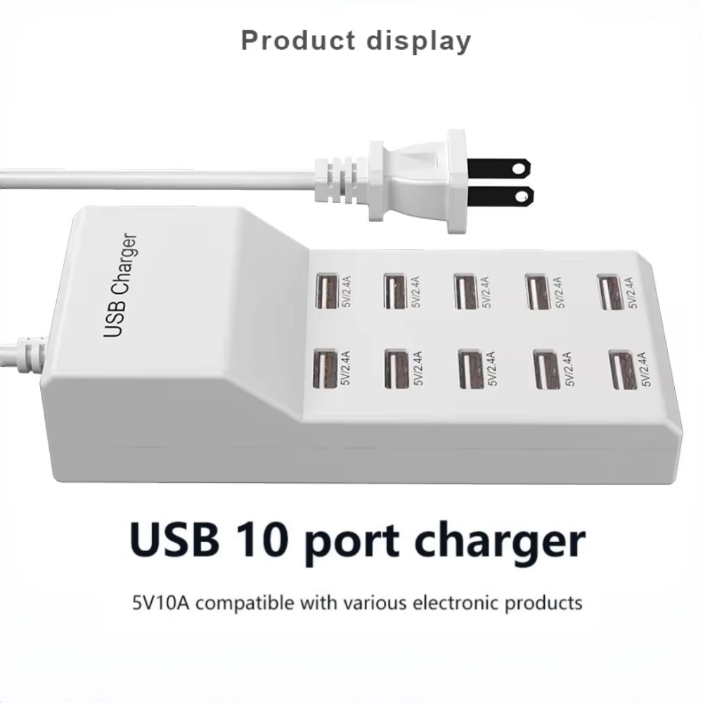 10ポートUSBハブ急速充電器、ポータブルType-C電源ア - Home Office Uk のレビューと価格