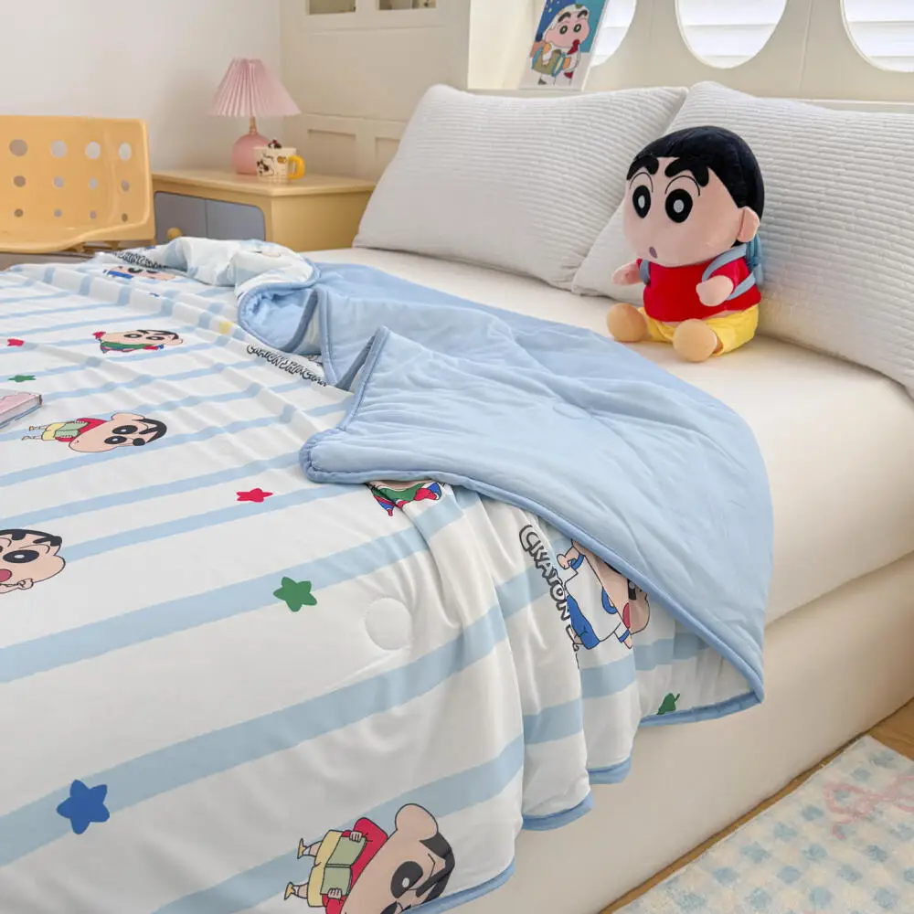 かわいいクレヨンしんちゃんサマーキルト漫画かわいい家庭用昼寝 - Home Office Gear のレビューと価格